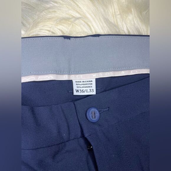 FootJoy Navy slimmer fit performance pants sz 35X33 - Picture 2 of 10